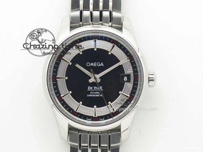 0420 Planet Ocean 43.5mm SS VSF 1:1 Best Edition Black Orange Bezel Black Dial on SS Bracelet A8900 Super Clone Breathable 8003